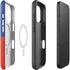 Haitian Flag Distressed iPhone 16 Magsafe Impact Case